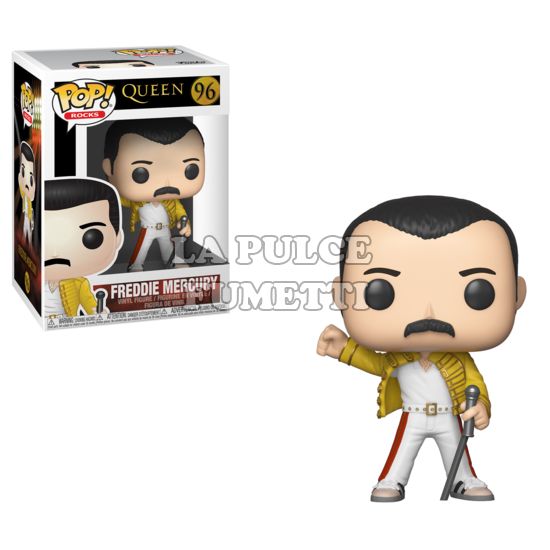 QUEEN: FREDDY MERCURY WEMBLEY 1986 -  VINYL FIGURE #   96 - POP ROCKS FUNKO